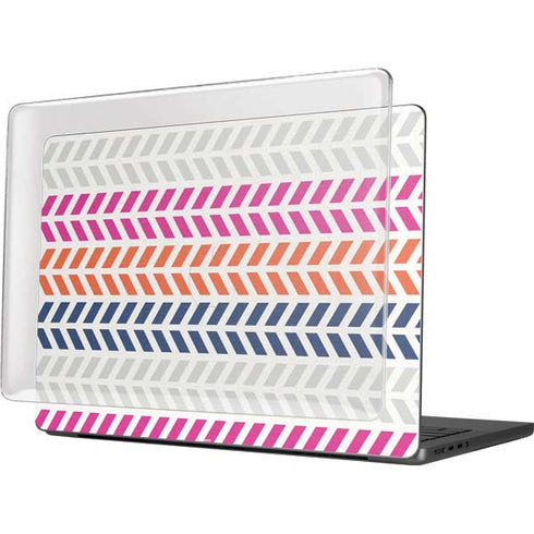Striped Chevron MacBook Pro 14in (2021-24) Case plus Skin